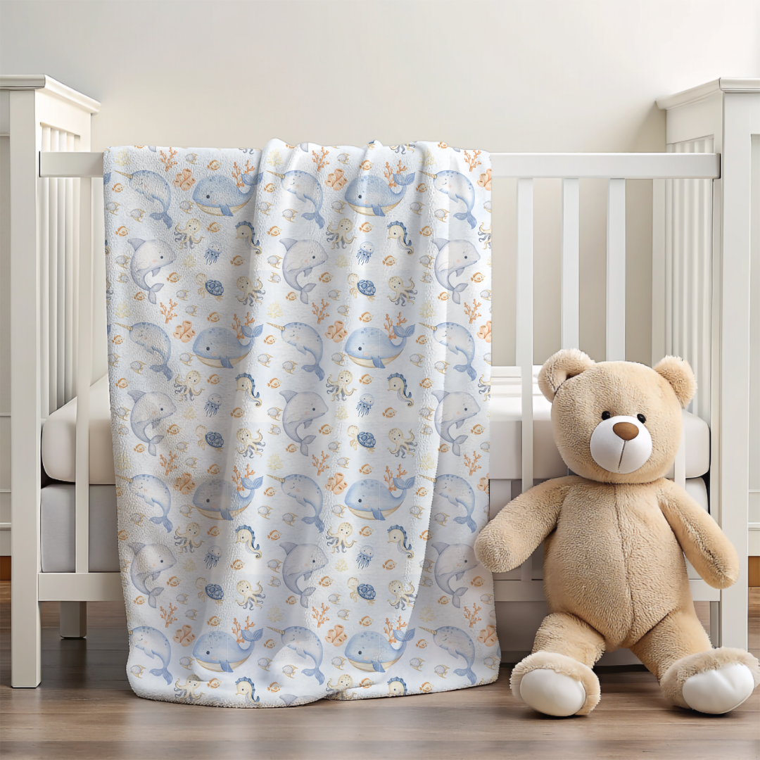 Ocean Blue Swaddle Wrap