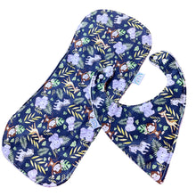 Load image into Gallery viewer, Navy African Jungle Baby Change Mat Set