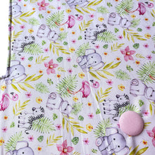 Load image into Gallery viewer, Pink African Jungle Baby Change Mat  Set
